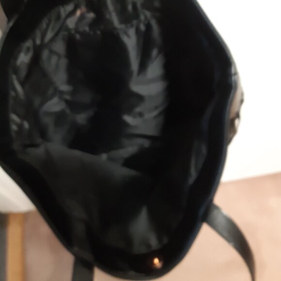 New Victoria's Secret Fringed Black Tote Bag - Picture 5 of 10